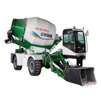 Cheap concrete mixer/3.5cbm High Quality Mobile Self Loading Concrete Mixer with Pump