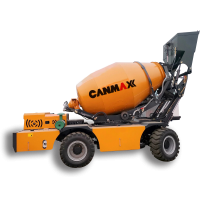 Chinese manufacturer CM4000R 4cbm self-loading mobile concrete mixer truck with pump sales